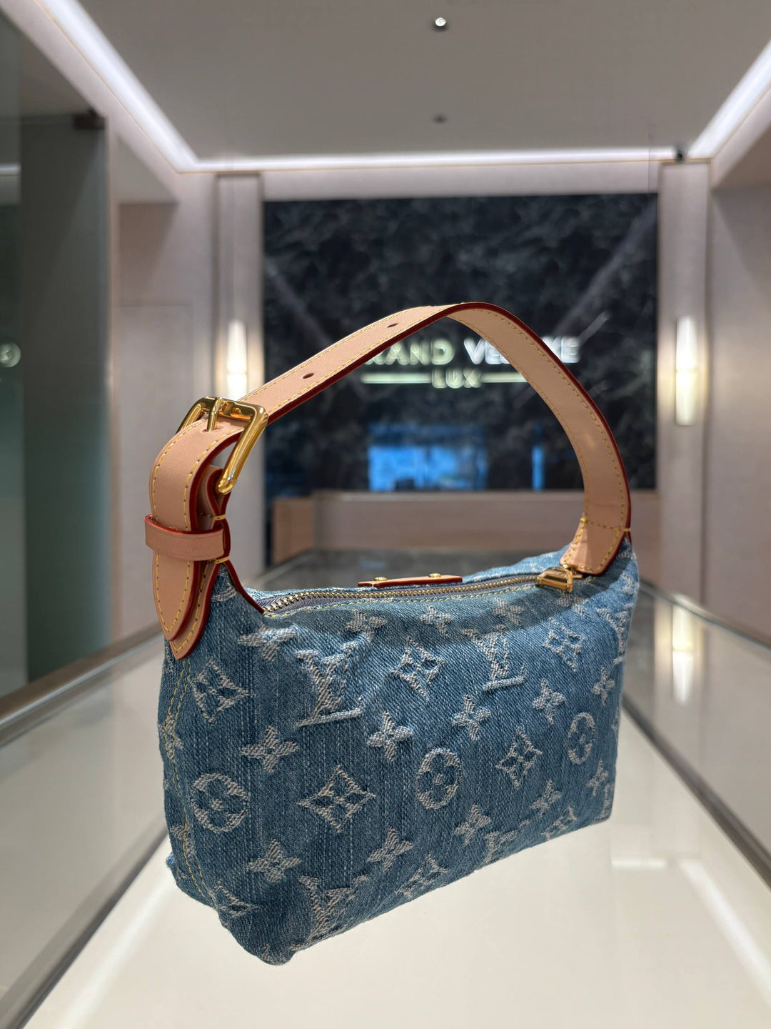LOUIS VUITTON MONOGRAM DENIM HILLS POCHETTE
