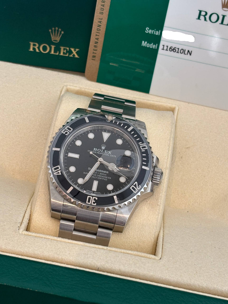 2017 ROLEX SUBMARINER DATE REF. 116610 BLACK DIAL 40MM AUTOMATIC WATCH