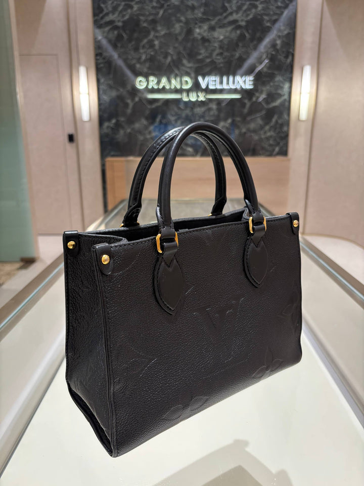 LOUIS VUITTON ONTHEGO TOTE BAG IN MONOGRAM EMPREINTE LEATHER