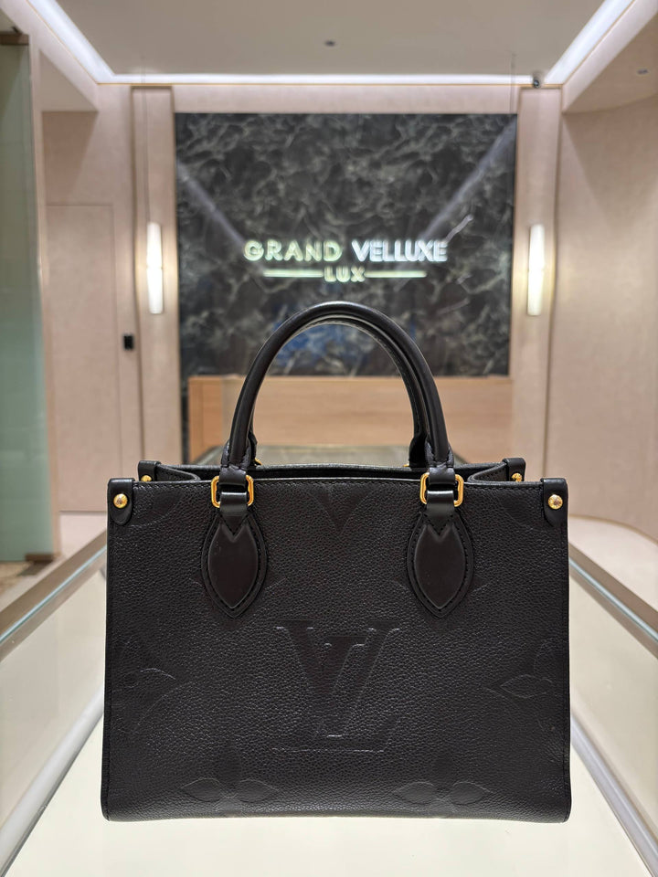 LOUIS VUITTON ONTHEGO TOTE BAG IN MONOGRAM EMPREINTE LEATHER