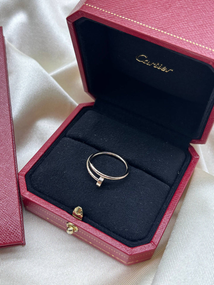 2023 CARTIER JUSTE UN CLOU RING SIZE 53 IN 18K 750 ROSE GOLD