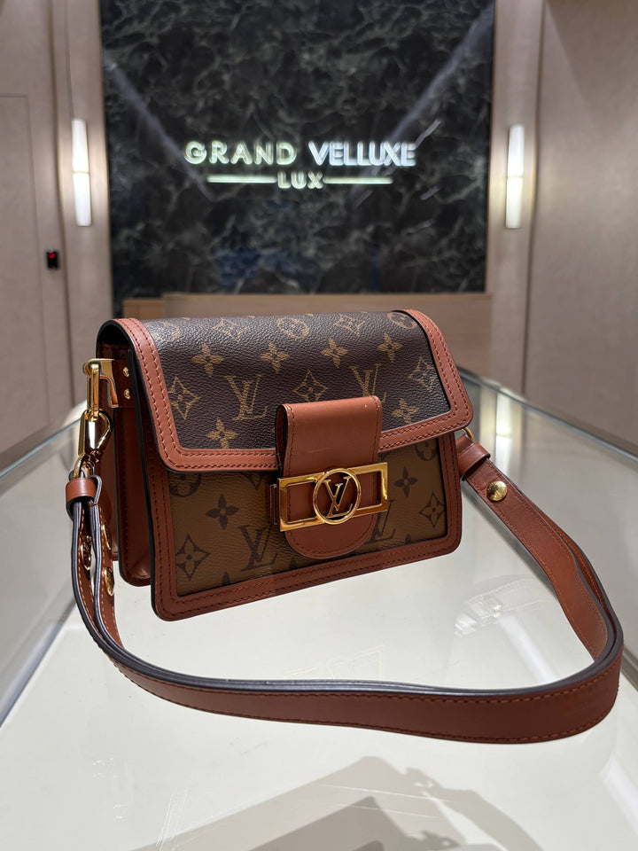 LOUIS VUITTON DAUPHINE HANDBAG IN CLASSIC &amp;amp; REVERSE MONOGRAM CANVAS
