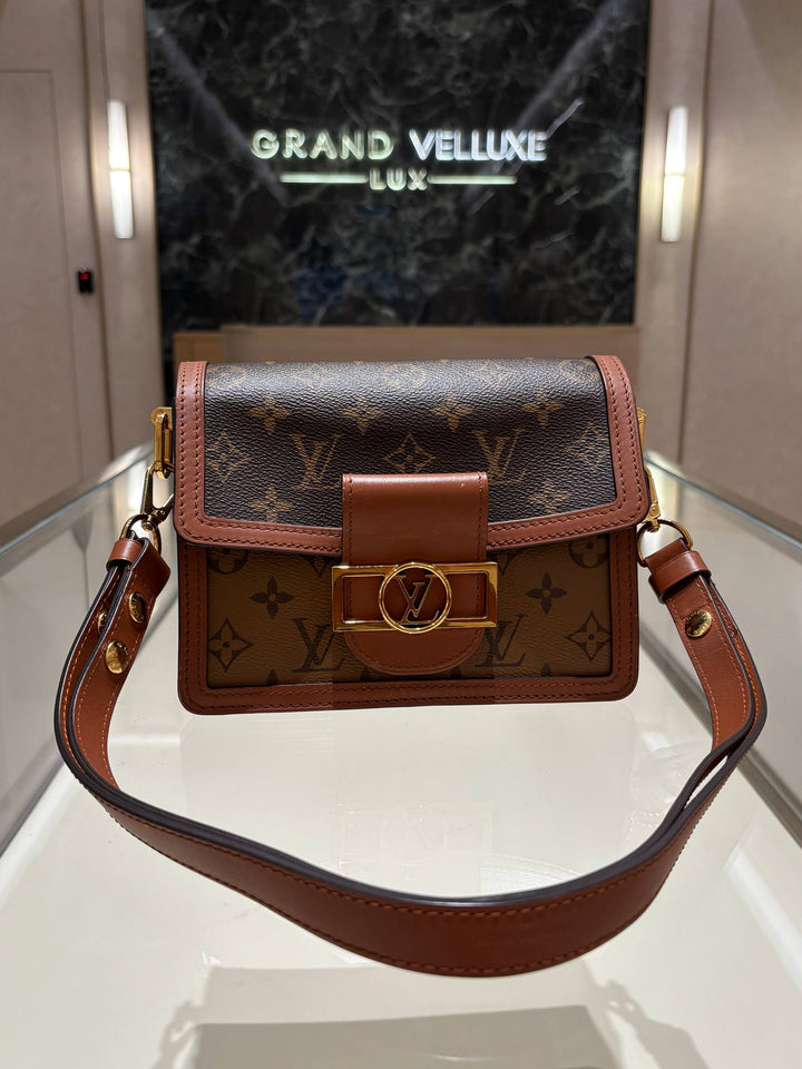 LOUIS VUITTON DAUPHINE HANDBAG IN CLASSIC &amp;amp; REVERSE MONOGRAM CANVAS